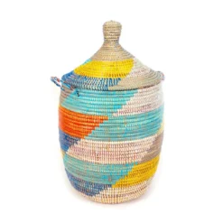 Mbare Medium Multicolor Hamper Basket 7 Mbare Medium Multicolor Hamper Basket