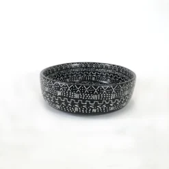 Mbare Small Black Mud Cloth Bowl