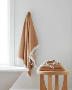 Coyuchi Mediterranean Towels - Rust