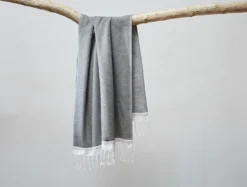 Coyuchi Mediterranean Towels - Shadow / Deep Pewter
