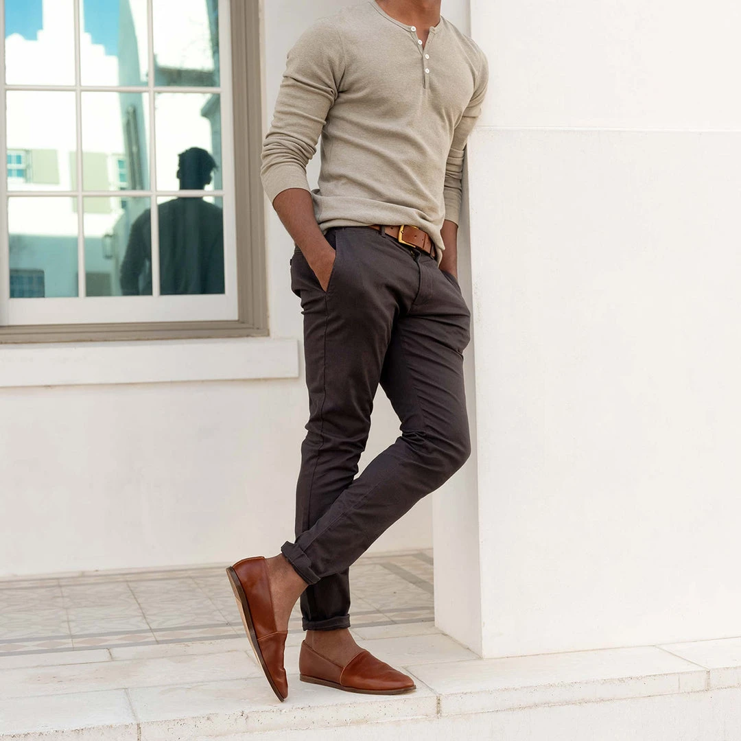 Nisolo Men's Alejandro Slip On - Brandy 5 Nisolo Men's Alejandro Slip On - Brandy