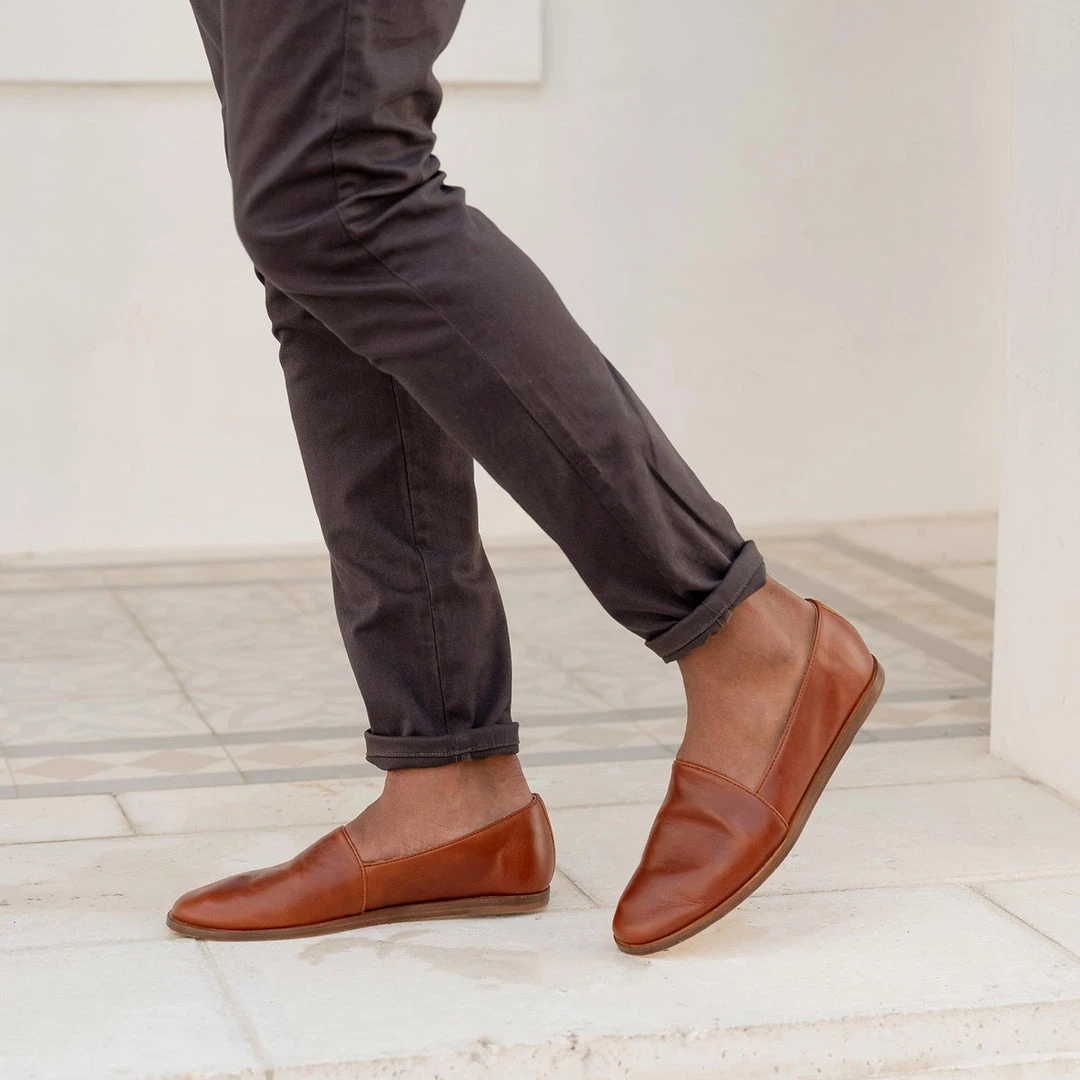 Nisolo Men's Alejandro Slip On - Brandy 4 Nisolo Men's Alejandro Slip On - Brandy