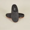 Kyrgies Men's Molded Sole Low Back Wool Slippers - Charcoal