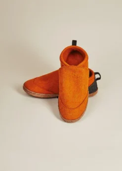 Kyrgies Men's Wool Tengries Slippers - Orange