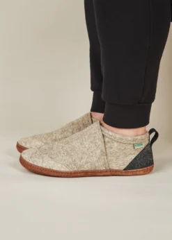 Kyrgies Men's Wool Tengries Slippers - Oatmeal Best Sellers