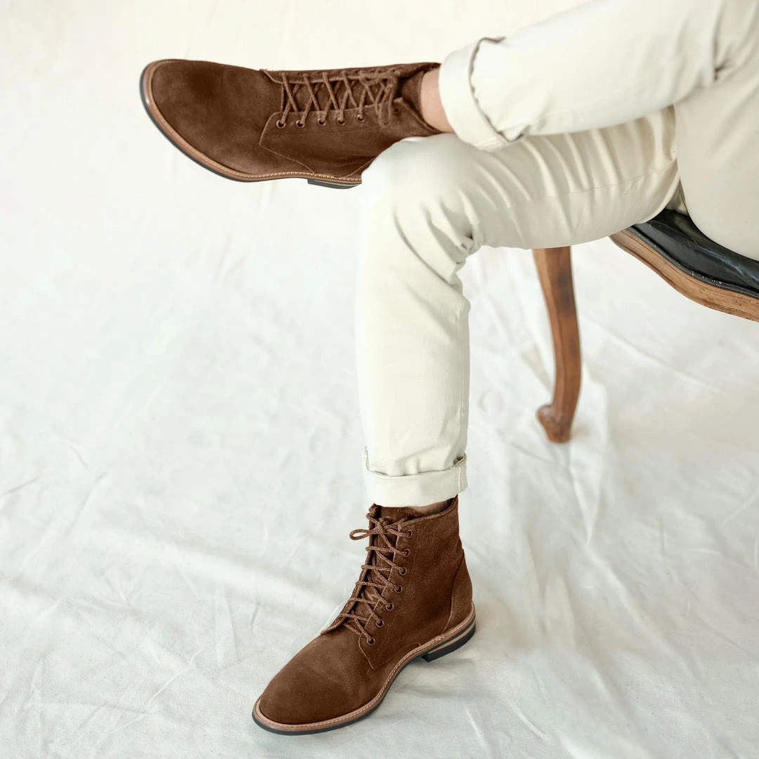 Nisolo Men's Andres All Weather Boot - Waxed Brown 6 Nisolo Men's Andres All Weather Boot - Waxed Brown