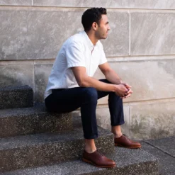 Nisolo Men's Calano Oxford - Brandy