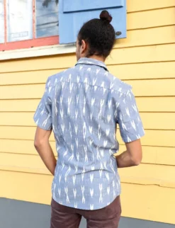 Passion Lilie Men's Celestial Ikat Button Down Shirt Best Sellers