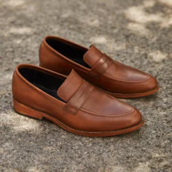 Nisolo Men's Chamberlain Penny Loafer - Brandy Best Sellers