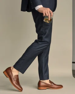 Nisolo Men's Chamberlain Penny Loafer - Brandy Best Sellers