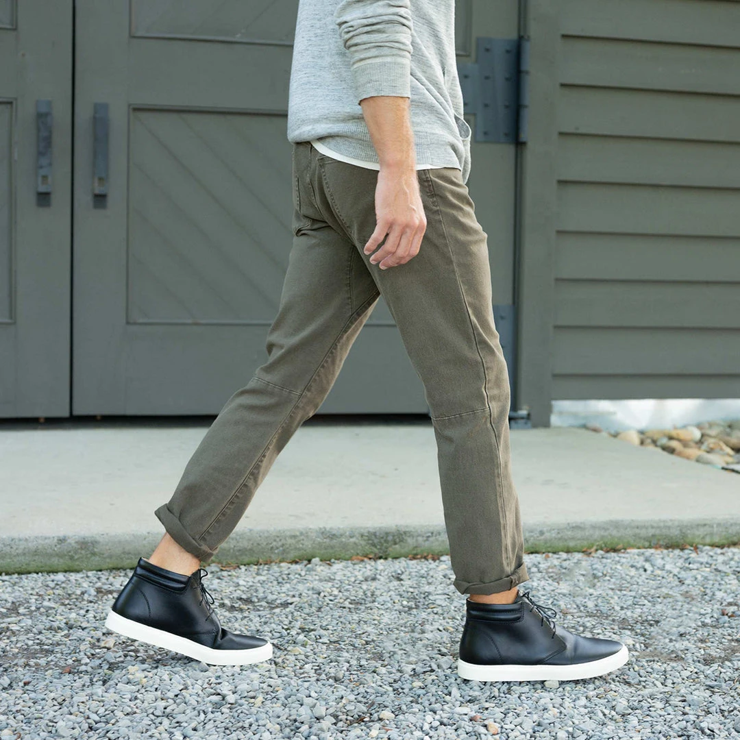 Nisolo Men's Cortez Mid Top Sneaker - Black 4 Nisolo Men's Cortez Mid Top Sneaker - Black