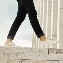 Nisolo Men's Diego Low Top Sneaker - Bone