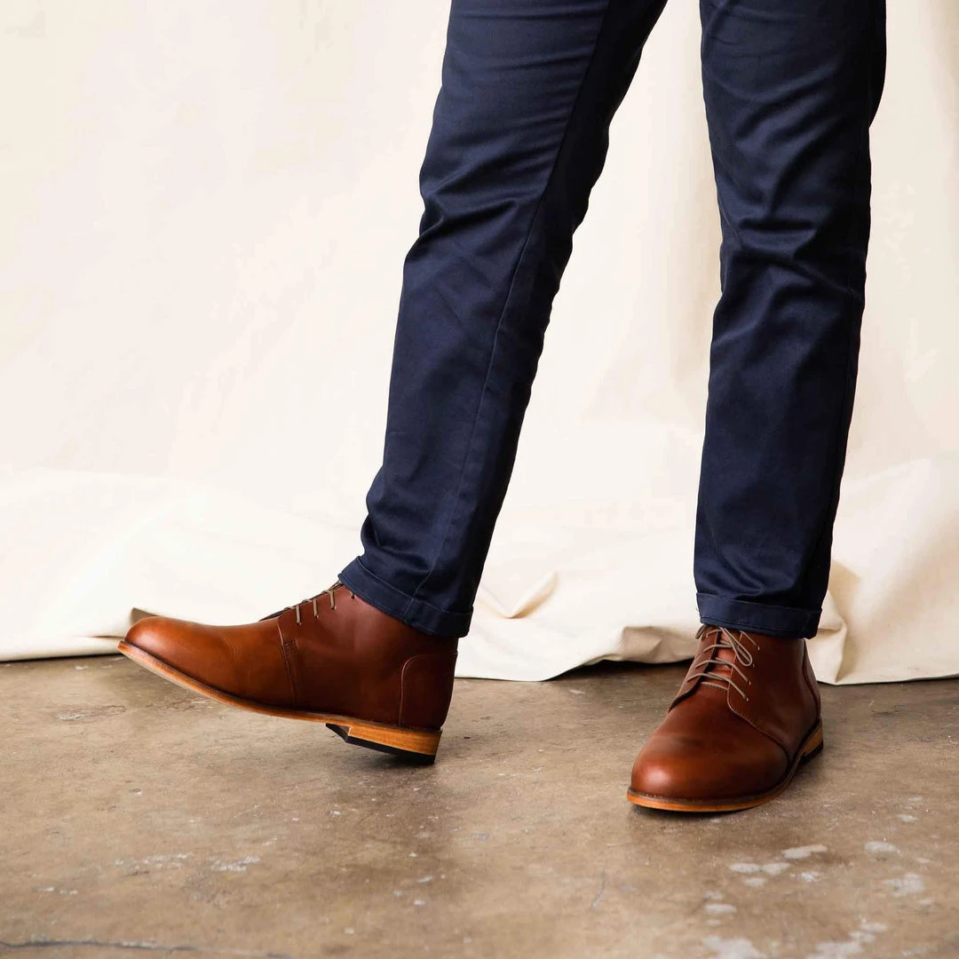 Nisolo Men's Emilio Chukka Boot - Brandy 5 Nisolo Men's Emilio Chukka Boot - Brandy