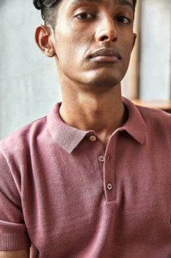 No Nasties Men's Knit Polo Shirt