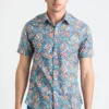 Dushyant Asthana Men's Prat Short Sleeve Shirt - Mughal Floral 2 Dushyant Asthana Men's Prat Short Sleeve Shirt - Mughal Floral
