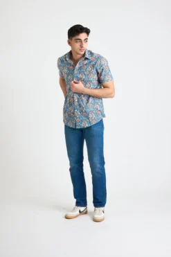 Dushyant Asthana Men's Prat Short Sleeve Shirt - Mughal Floral