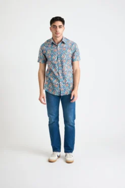 Dushyant Asthana Men's Prat Short Sleeve Shirt - Mughal Floral