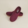 Kyrgies Men's Molded Sole Low Back Wool Slippers - Plum Best Sellers