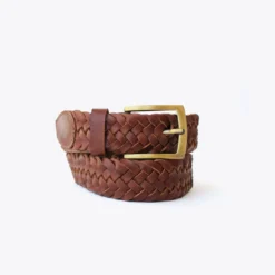 Nisolo Men's Teyo Woven Belt - Brandy