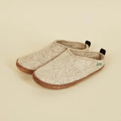 Kyrgies Best Sellers Men's Wool Slipper Slides - Oatmeal