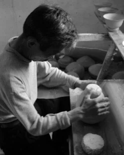 Middle Kingdom Home Goods Cold Mountain Porcelain Vase - Denim Blue