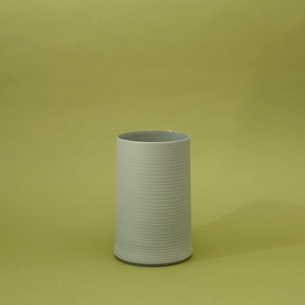 Middle Kingdom Cold Mountain Porcelain Vase - Steel Grey 3 Middle Kingdom Cold Mountain Porcelain Vase - Steel Grey