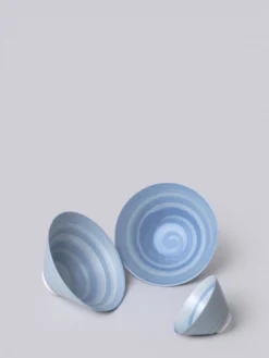 Middle Kingdom Best Sellers Conical Porcelain Bowl - Cornflower