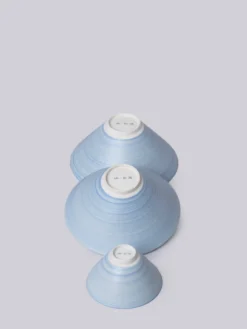 Middle Kingdom Best Sellers Conical Porcelain Bowl - Cornflower