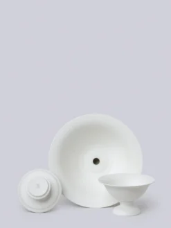 Middle Kingdom Best Sellers Footed Porcelain Vase - Bisque 12 Middle Kingdom Best Sellers Footed Porcelain Vase - Bisque