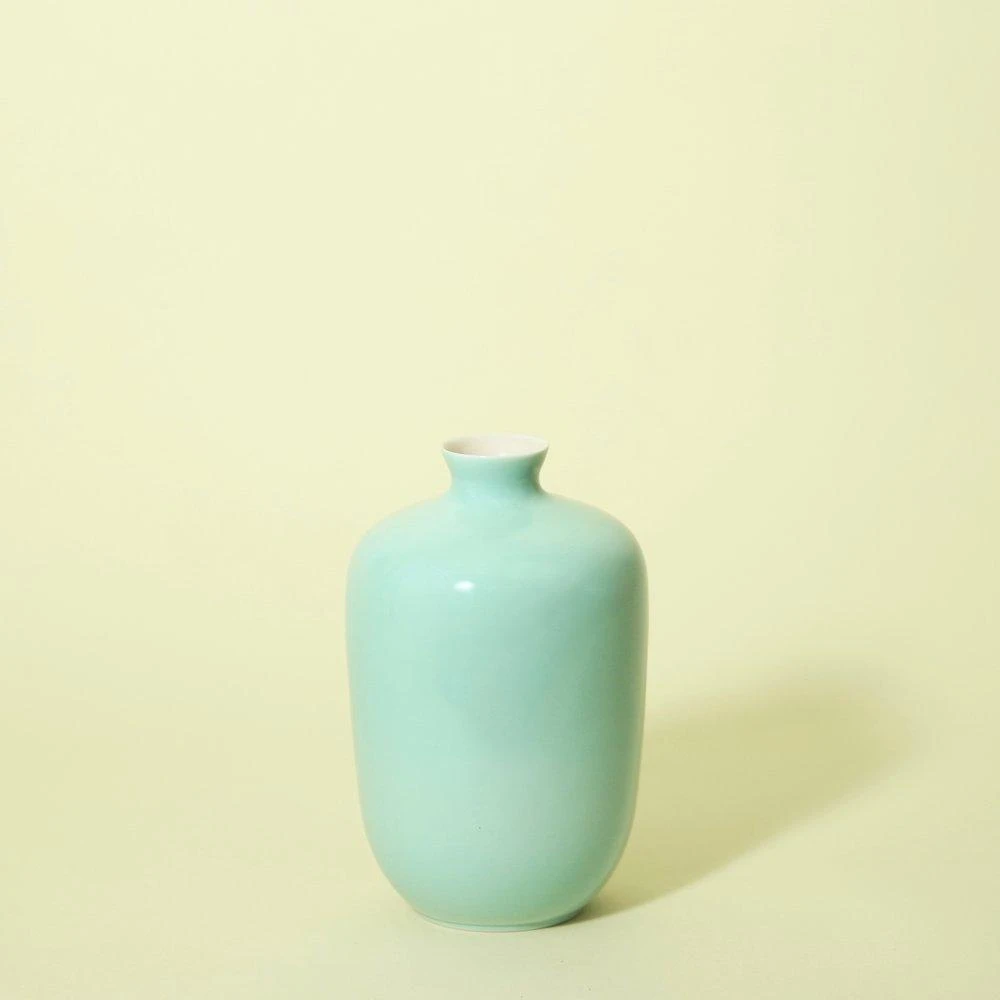 Middle Kingdom BIPOC Owned Glossy Small Plum Porcelain Vase 6 Middle Kingdom BIPOC Owned Glossy Small Plum Porcelain Vase