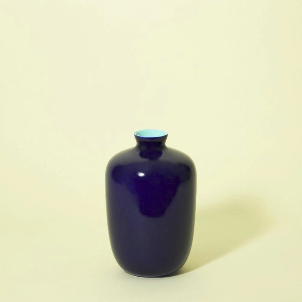 Middle Kingdom BIPOC Owned Glossy Small Plum Porcelain Vase 5 Middle Kingdom BIPOC Owned Glossy Small Plum Porcelain Vase