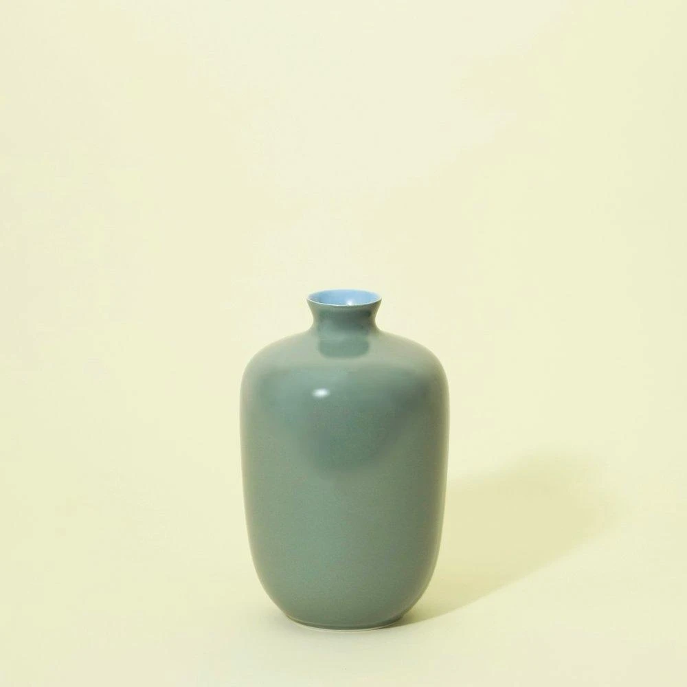 Middle Kingdom BIPOC Owned Glossy Small Plum Porcelain Vase 8 Middle Kingdom BIPOC Owned Glossy Small Plum Porcelain Vase