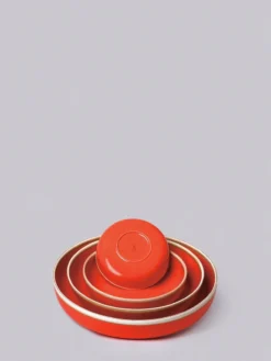 Middle Kingdom Kitchen + Dining Hermit Porcelain Bowl - Coral Red
