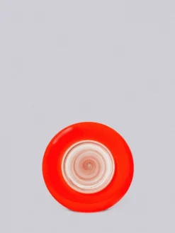 Middle Kingdom Hermit Porcelain Plate - Coral Red Best Sellers