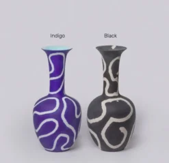 Middle Kingdom Memphis Morning Glory Porcelain Vase 14 Middle Kingdom Memphis Morning Glory Porcelain Vase