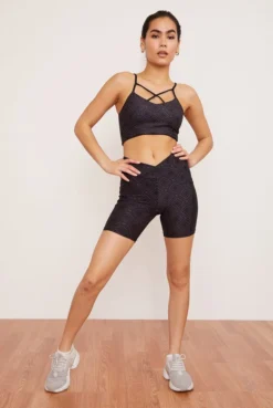 Wolven Activewear + Athleisure Midi Recycled Bike Short - Summit 15 Wolven Activewear + Athleisure Midi Recycled Bike Short - Summit
