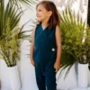 Mien Kids' Kinship Wrap Jumper - Rich Teal