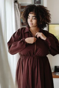 Mien Clothing Maison Midi Dress - Hickory