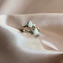 Iron Oxide Milky Way Teardrop Ring Jewelry