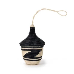 Azizi Life Miniature Basket Ornament - Black