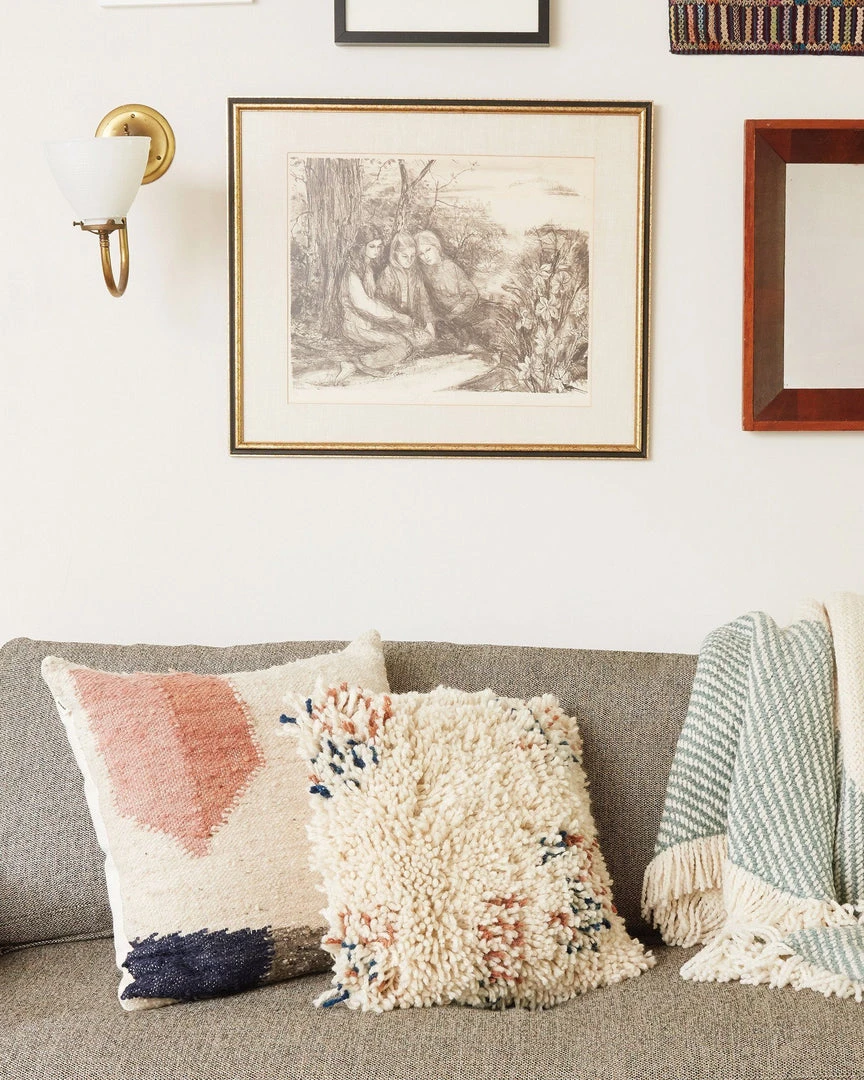 Minna Antigua Wool Shag Throw Pillow Handcrafted 6 Minna Antigua Wool Shag Throw Pillow Handcrafted