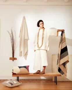 Minna Handcrafted Basket Alpaca Throw Blanket - Camel 10 Minna Handcrafted Basket Alpaca Throw Blanket - Camel