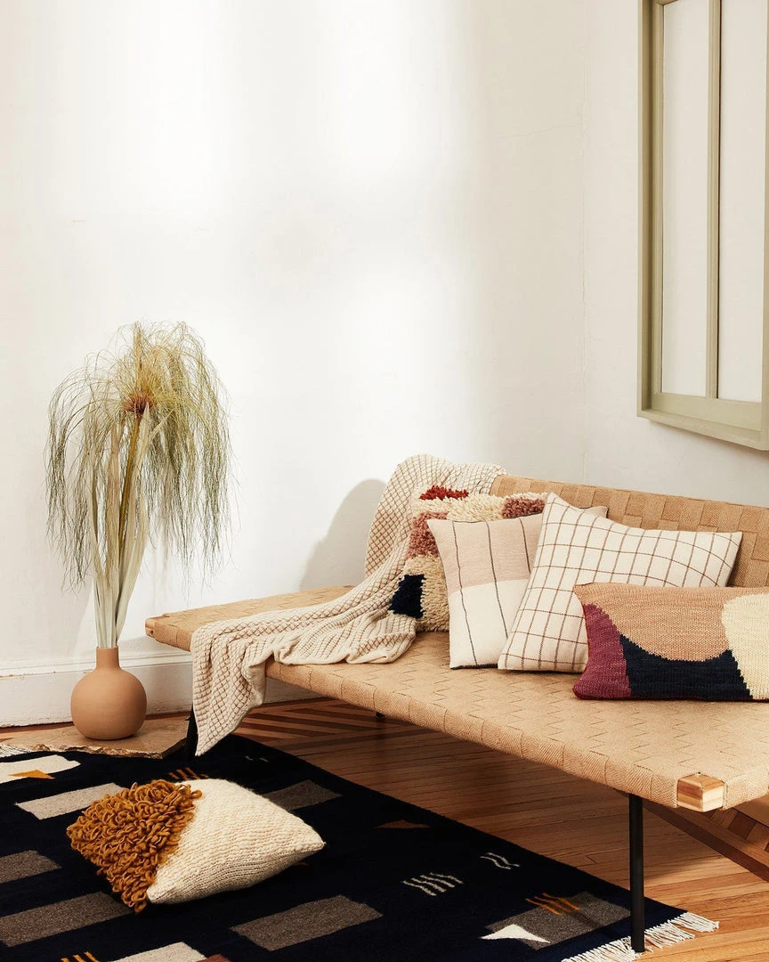 Minna Handcrafted Basket Alpaca Throw Blanket - Camel 5 Minna Handcrafted Basket Alpaca Throw Blanket - Camel