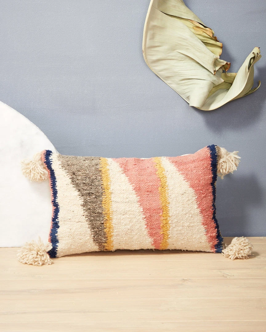 Minna Diagonal Pillow - Original Handcrafted 3 Minna Diagonal Pillow - Original Handcrafted