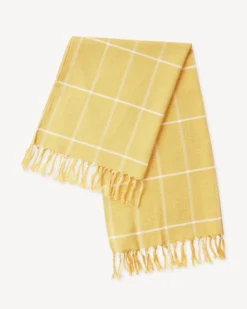 Minna Handcrafted Gold Grid Towel 8 Minna Handcrafted Gold Grid Towel
