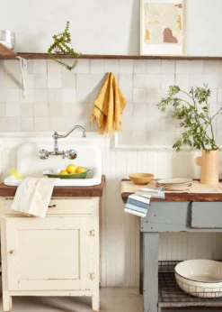 Minna Handcrafted Gold Grid Towel 7 Minna Handcrafted Gold Grid Towel