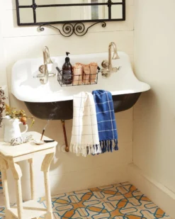 Minna Handcrafted Indigo Grid Towel 13 Minna Handcrafted Indigo Grid Towel