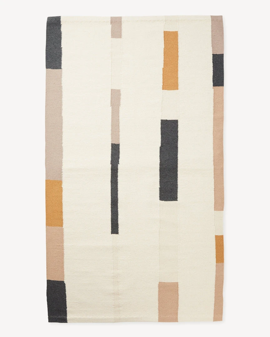 Minna Lines Wool Rug - Oat Home Goods 5 Minna Lines Wool Rug - Oat Home Goods