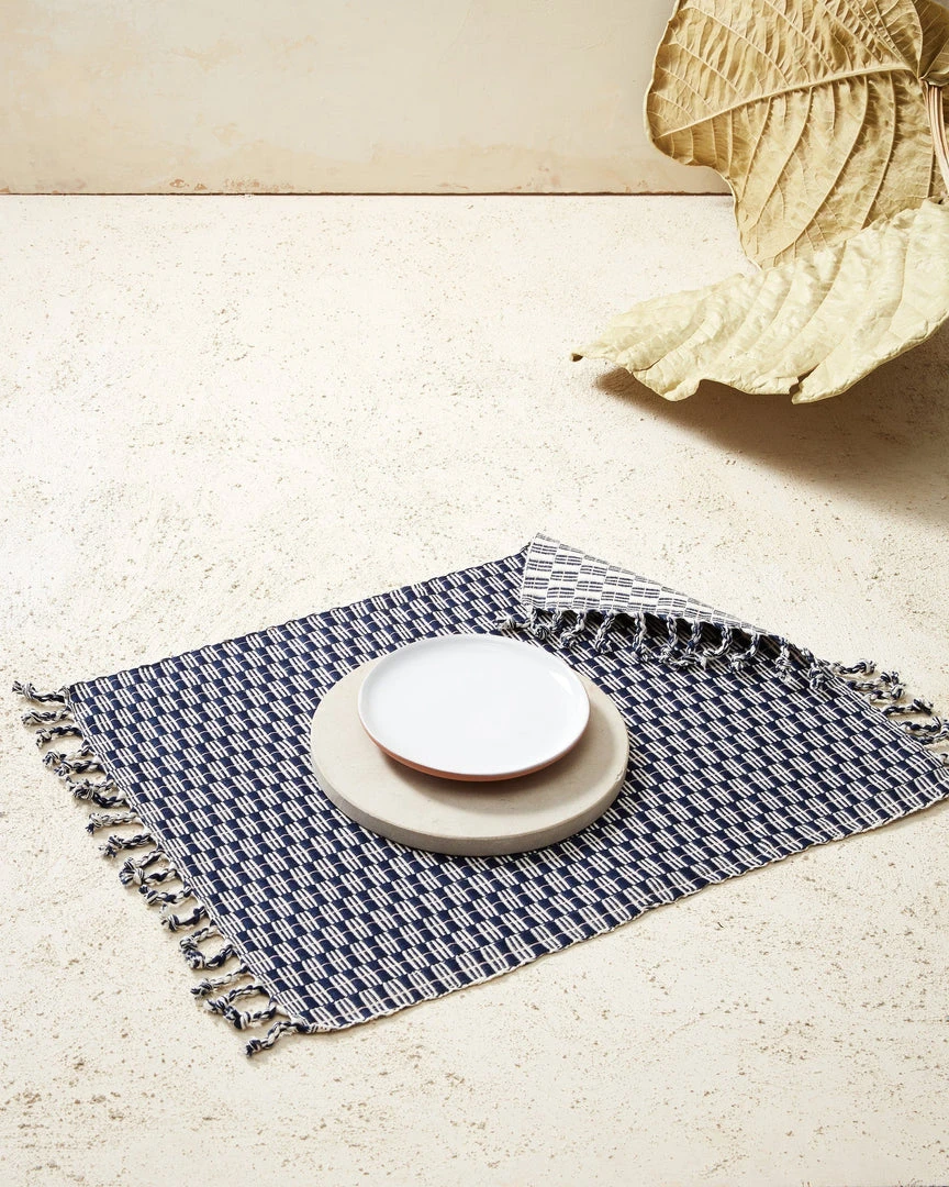 Minna Panalito Placemat - Indigo 3 Minna Panalito Placemat - Indigo