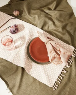 Minna Kitchen + Dining Panalito Table Runner - Peach